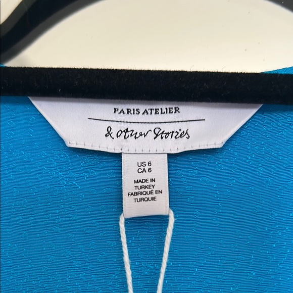 Shimmery Glam Diva Blue Wrap Dress - Picture 2 of 6